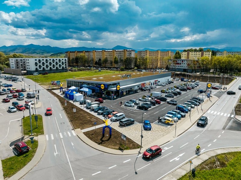 Lidl Košúty detail z drona