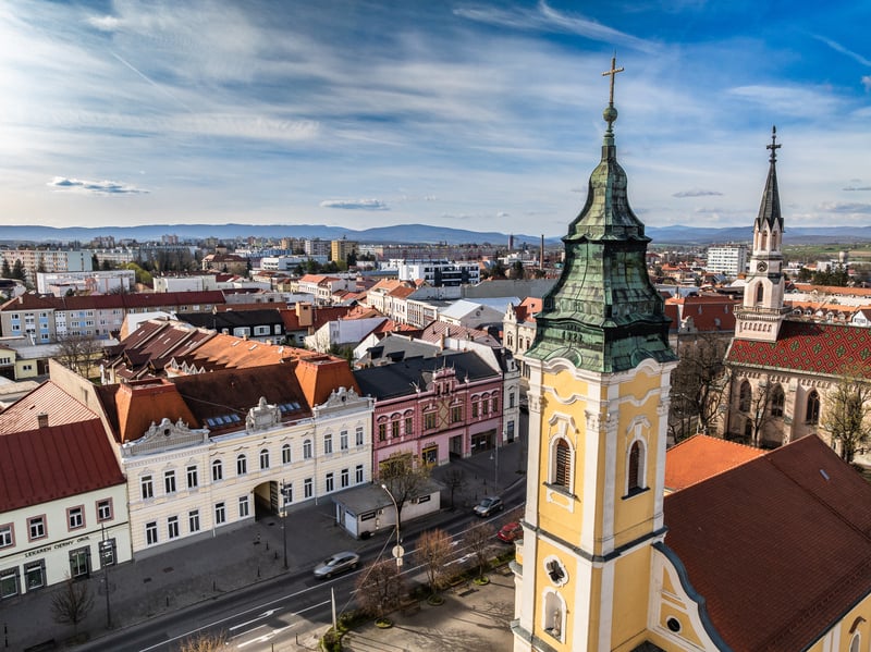 SSE Lučenec budova z drona